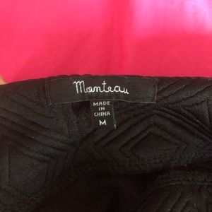 Black Mini Skirt with Zipper in Front